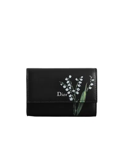 Dior Glycine Wallet In Black