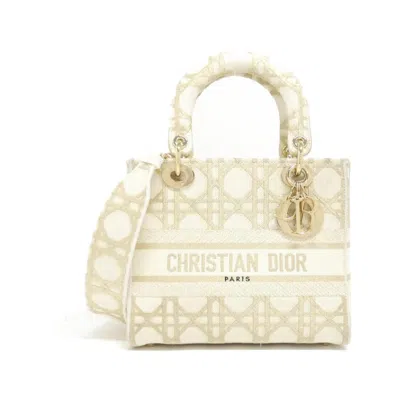 Pre-owned Dior Gold Canvas Handbag () In Multi