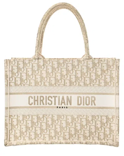 Dior Gold Oblique Canvas Medium Book Tote (authentic Pre-loved)