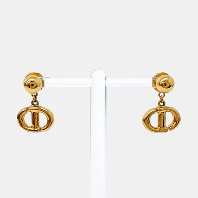 Pre-owned Dior Gold Plated Earrings