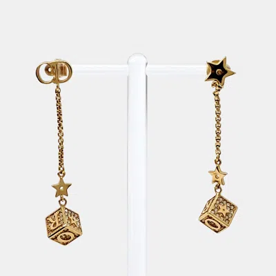Pre-owned Dior Gold Plated Earrings
