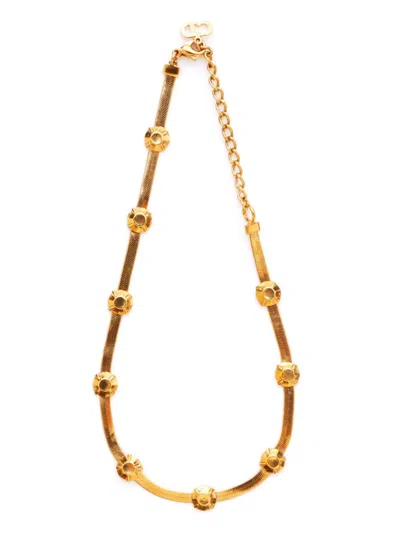 Pre-owned Dior Gold-plated Snake-chain Necklace