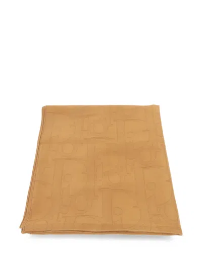 Pre-owned Dior Graality Scarf In Brown