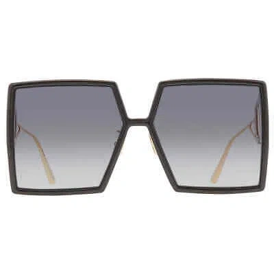 Pre-owned Dior Gradient Grey Square Ladies Sunglasses 30montaigne Su 01b 58 30montaigne Su In Gray