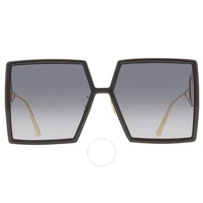 Dior Gradient Grey Square Ladies Sunglasses 30montaigne Su 01b 58 In Black
