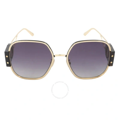 Dior Gradient Smoke Butterfly Ladies Sunglasses 30montaigne S5u B4a1 58 In Gold