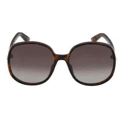 Pre-owned Dior Gradient Smoke Oversized Ladies Sunglasses Ddoll R1u 20a1 Ddoll R1u 20a1 In Gray