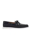Dior Man Loafers Midnight Blue Size 8 Leather In Black