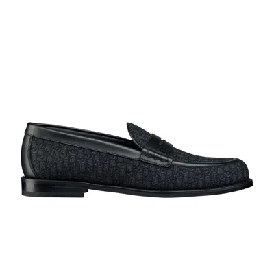 Pre-owned Dior Granville Loafer ' Oblique - Black' | Men's Size 41