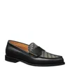Dior Granville Logo Loafers In Black