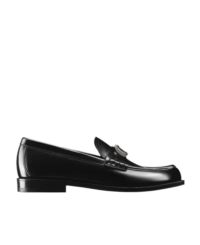 Dior Granville Logo Love Shoes In Black