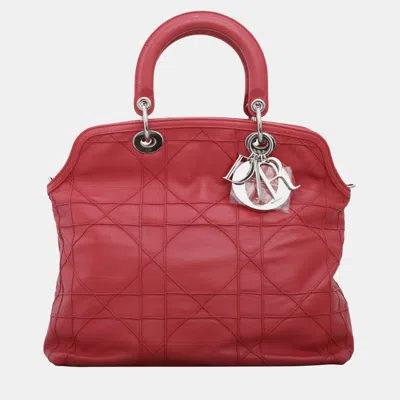Pre-owned Dior Granville Red Tote Bag