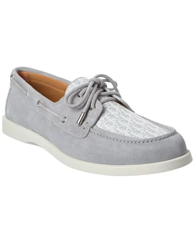 Dior Granville Suede & Canvas Boat Shoe In Multi