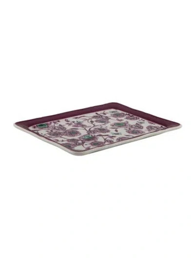 Pre-owned Dior Granville Trinket Tray In White