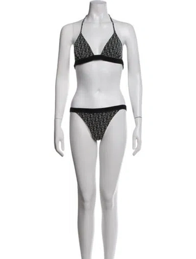 Pre-owned Dior Graphic Print Bikini In Neutrals