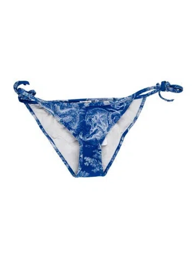Pre-owned Dior Graphic Print Bottoms W/ Tags In Blue