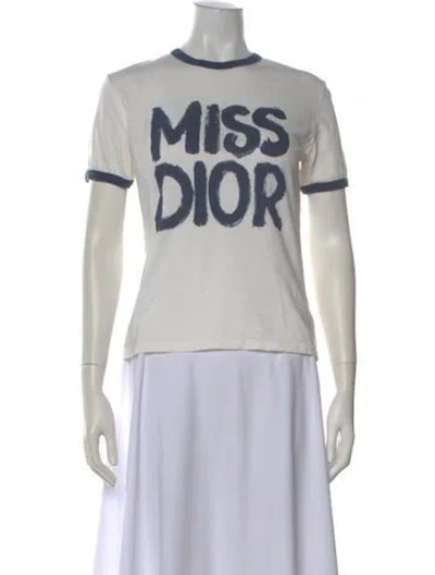 Pre-owned Dior Graphic Print Crew Neck T-shirt In Multi