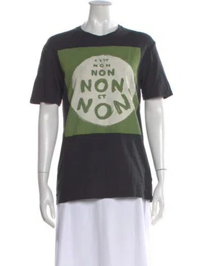 Pre-owned Dior Graphic Print Crew Neck T-shirt In Multi