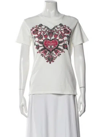 Pre-owned Dior Graphic Print Crew Neck T-shirt In Neutral