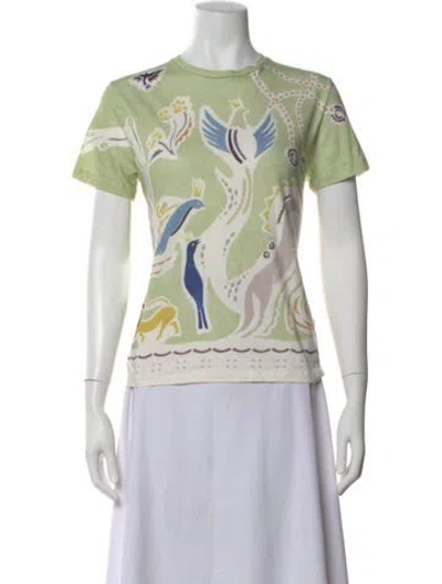 Pre-owned Dior Graphic Print Crew Neck T-shirt In Neutral