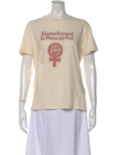 Pre-owned Dior Graphic Print Crew Neck T-shirt In Neutral