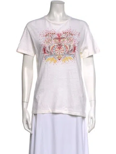 Pre-owned Dior Graphic Print Crew Neck T-shirt In White