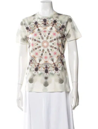 Pre-owned Dior Graphic Print Crew Neck T-shirt In White
