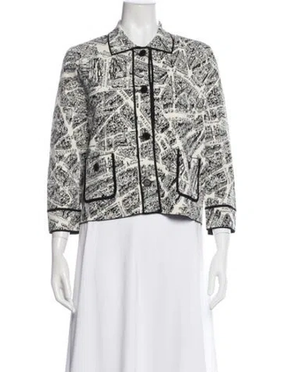 Pre-owned Dior Graphic Print Jacket In Neutral