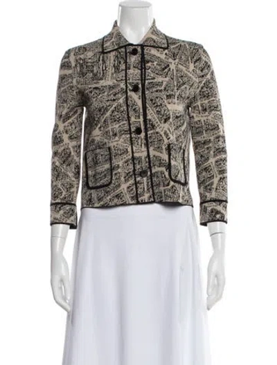 Pre-owned Dior Graphic Print Jacket In Neutral