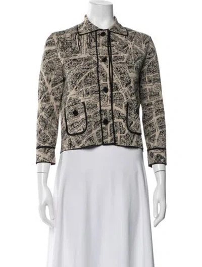 Pre-owned Dior Graphic Print Jacket In Neutral