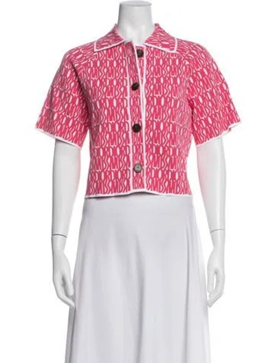 Pre-owned Dior Graphic Print Jacket In Pink