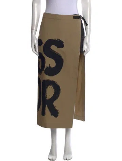 Pre-owned Dior Graphic Print Knee-length Shorts In Black/neutrals/white