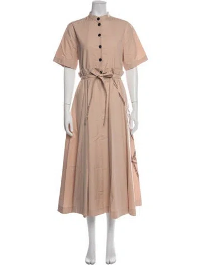 Pre-owned Dior Graphic Print Midi Length Dress In Neutrals