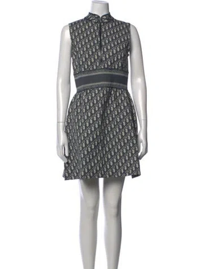 Pre-owned Dior Graphic Print Mini Dress