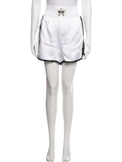 Pre-owned Dior Graphic Print Mini Shorts In Black/white