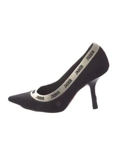 Pre-owned Dior Graphic Print Pumps In Blue