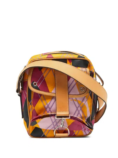 Pre-owned Dior Graphic-print Shoulder Bag In Pink