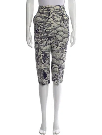 Pre-owned Dior Graphic Print Straight Leg Pants In Neutral