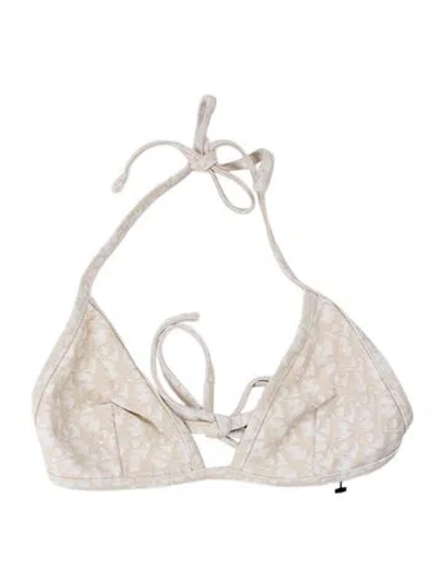 Pre-owned Dior Graphic Print Top In White