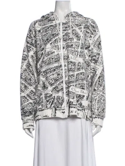 Pre-owned Dior Graphic Print Top In White