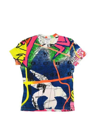 Pre-owned Dior Graphic-print T-shirt In White
