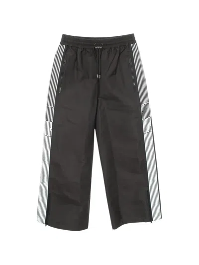 Pre-owned Dior Graphic-stripe-detail Track Pants In Black