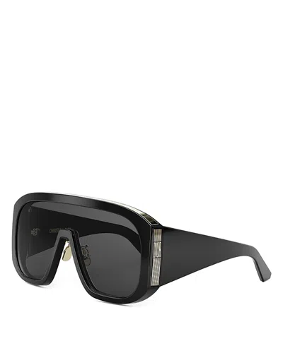 Dior Graphique Mask Sunglasses, 134mm