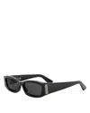 Dior Graphique S1i Black Square Sunglasses, 56mm