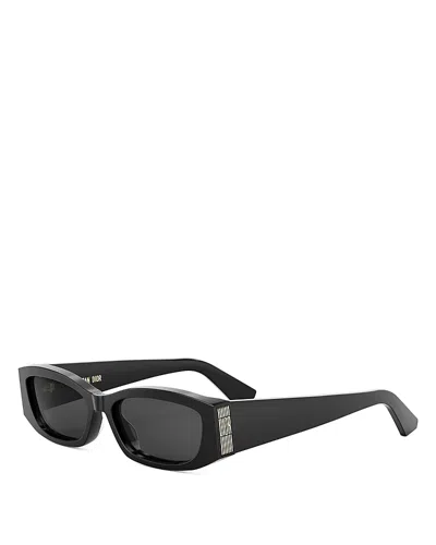 Dior Graphique S1i Black Square Sunglasses, 56mm