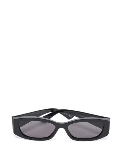 Pre-owned Dior Graphique S1i Rectangle Sunglasses In Black
