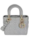 Dior Gray Leather Small My Abc Lady  (authentic Pre-loved)