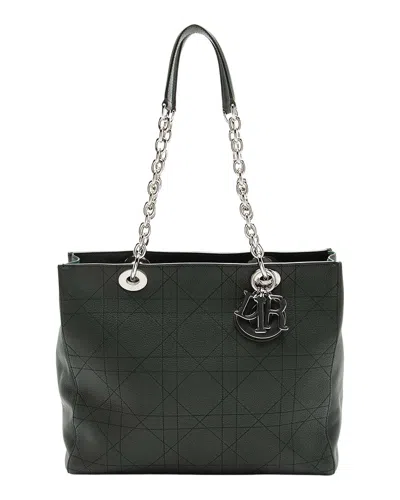 Dior Green Calfskin Ultramedium Tote (authentic Pre-loved)