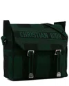 Dior Green Leather Camp Messenger Bag (authentic Pre-loved)