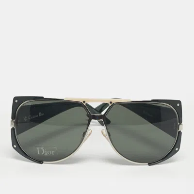 Pre-owned Dior Green Pgd85 Enigmatic Oversized Sunglasses